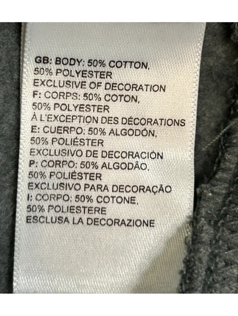 North Face Men's Size Medium Spell Out Grey Pullover Hoodie